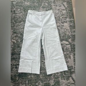 Chelsea Violet White Wide-Leg Jeans